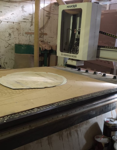 İşlənmiş CNC ağac emalı dəzgahı