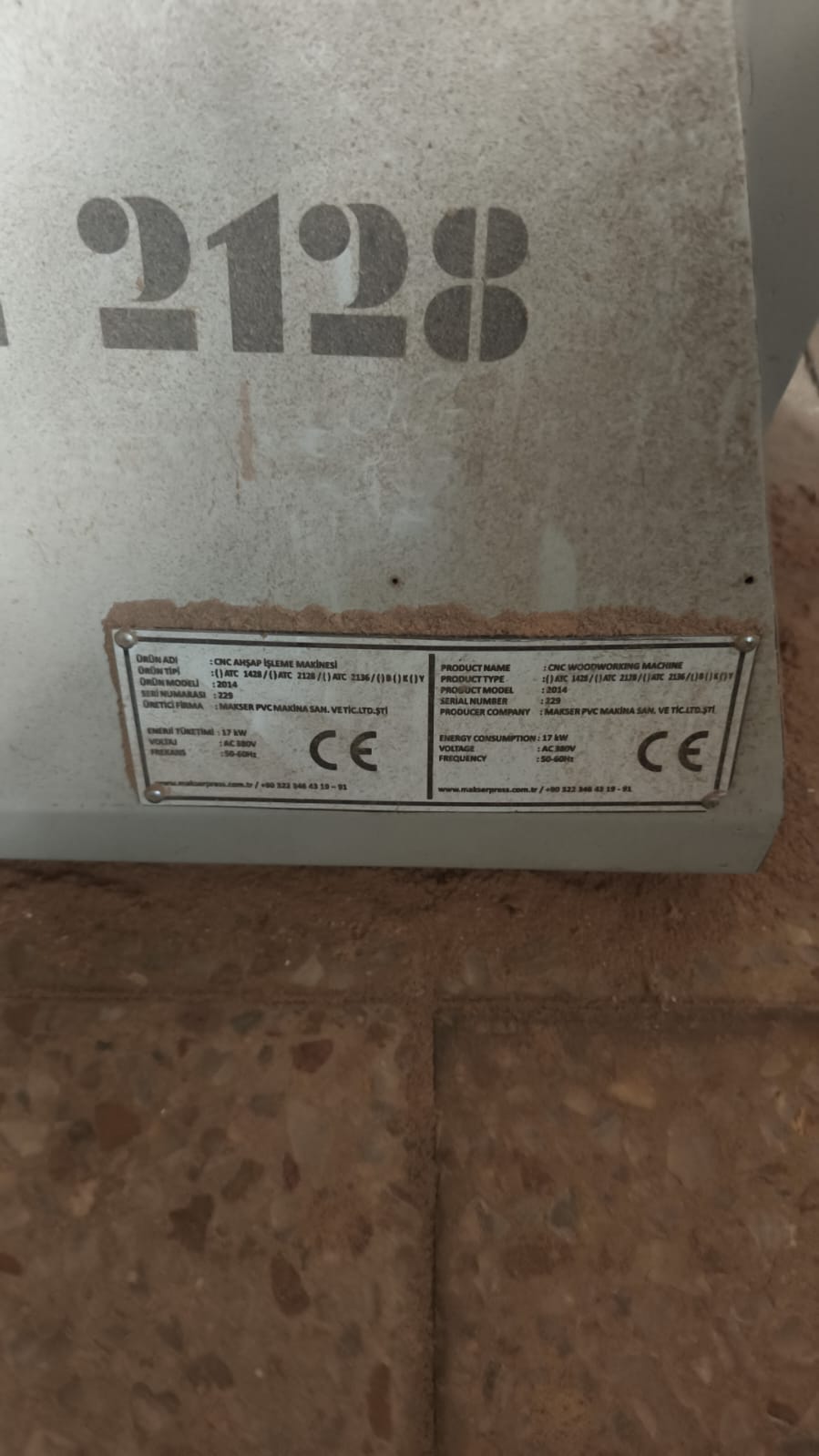 İşlənmiş CNC ağac emalı dəzgahı